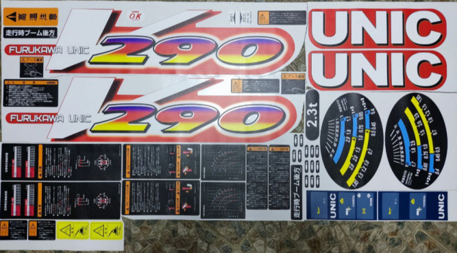 Комплект наклеек для манипулятора UNIC URV290